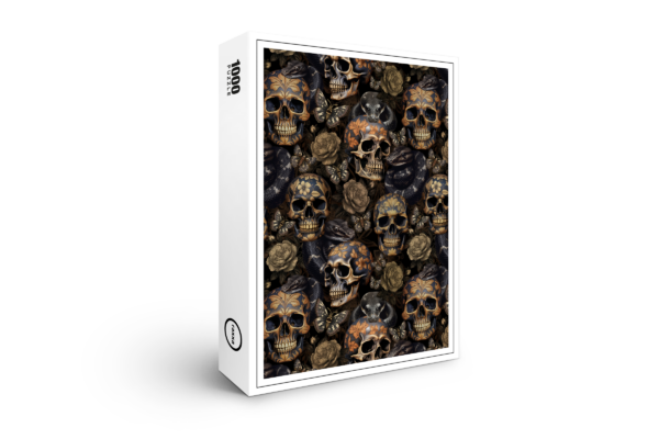 Puzzle premium raxxa : romantisme sombre : Gothic Vintage Skulls