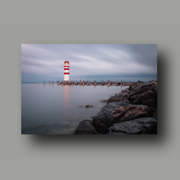 Póster: Faro del lago Neusiedl, Austria