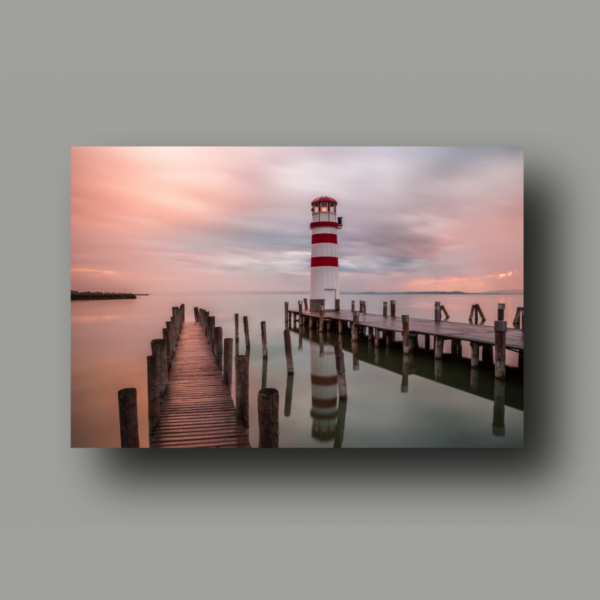 Póster: Faro del lago Neusiedl, Austria