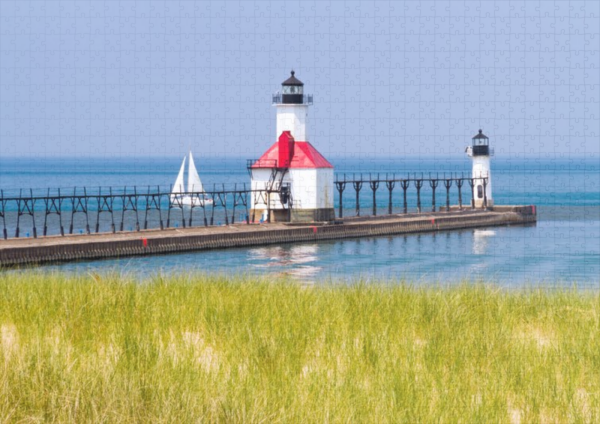 raxxa Premium-Puzzle: St. Joseph, Michigan Leuchttürme - immagine 2