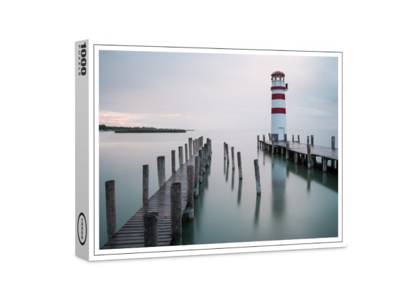 raxxa Premium-Puzzle: Leuchtturm Mole Podersdorfer Hafen