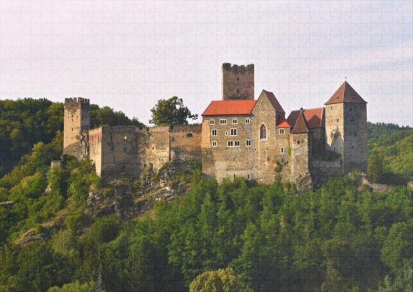 raxxa Premium-Puzzle: Schloss Hardegg, Nationalpark Thayatal, Österreich. - immagine 2