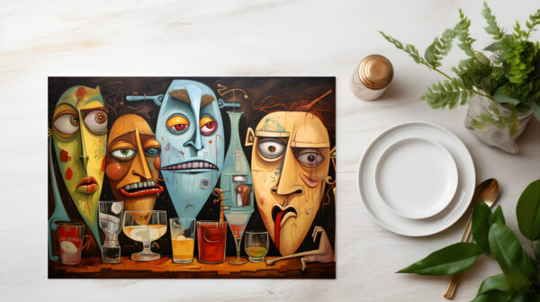 raxxa Premium-Tischset: Whimsical Drink Drunk 5 - Imagen 4