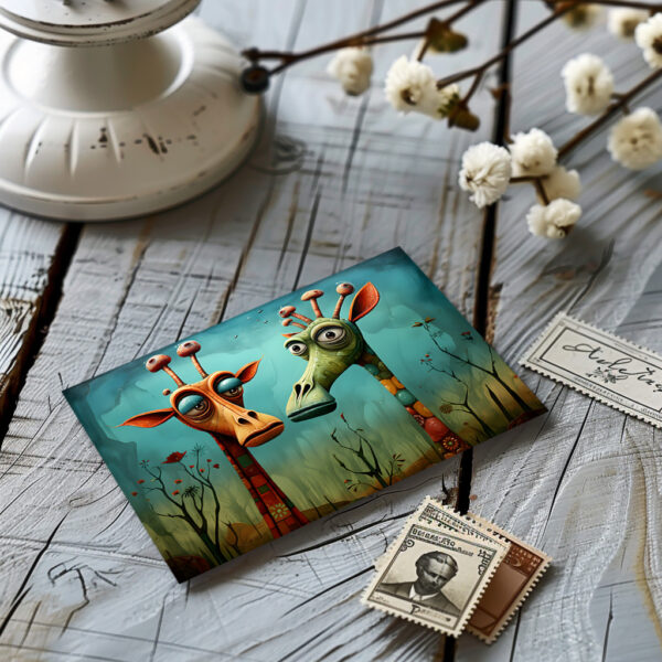 raxxa Postkarte: Whimsical Giraffen