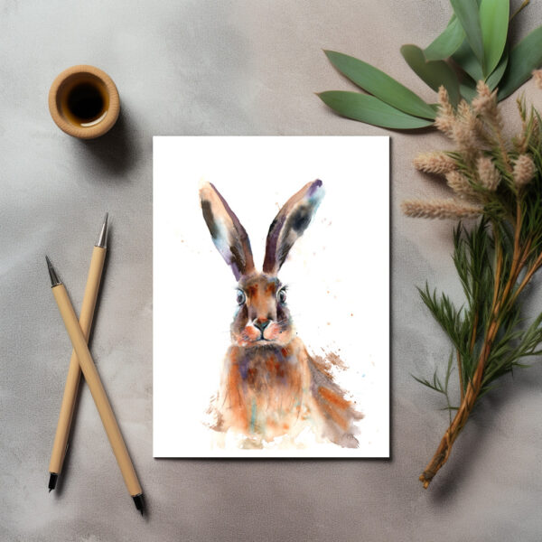 raxxa Postkarte: rabbit portrait