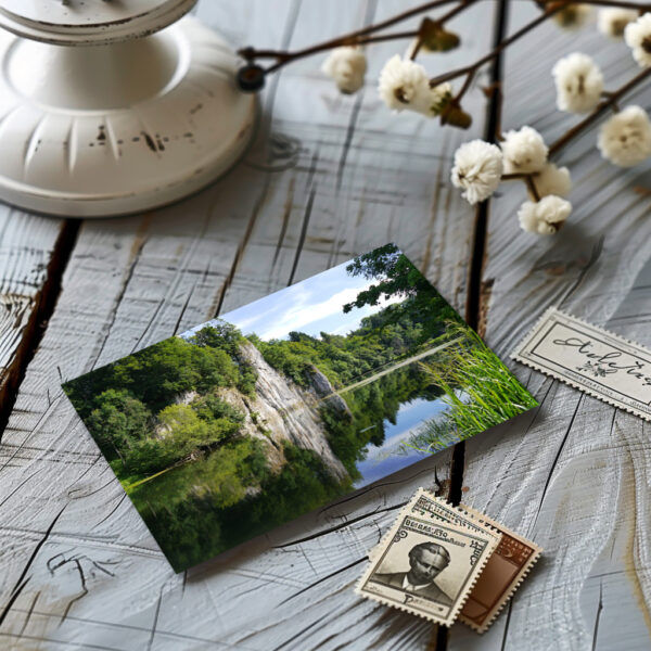 raxxa Postkarte: Felsen an der Donau in Gutenstein