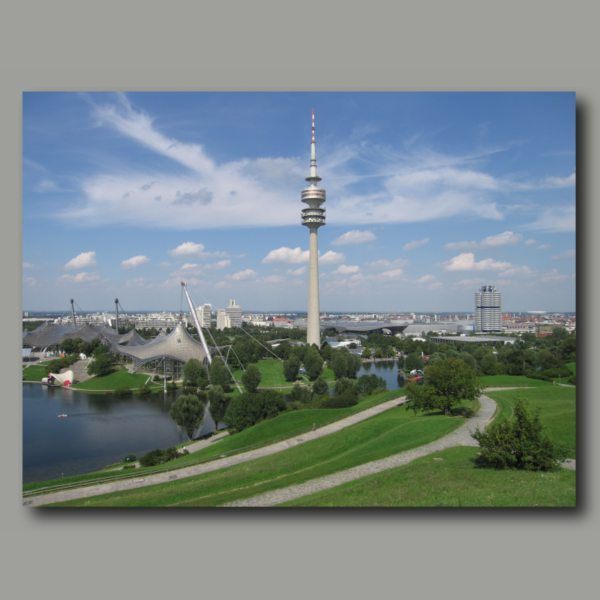 Poster: Olympiapark-Fernsehturm in München