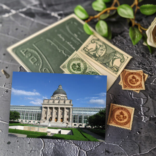 raxxa postcard: Bavarian State Chancellery in Munich