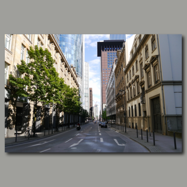 Poster: Street canyon in Frankfurt am Main