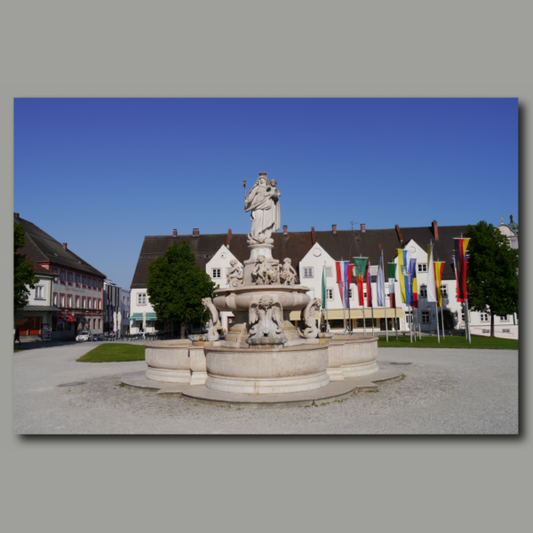 Poster: Chapel square at the Marienbrunnen in Altötting