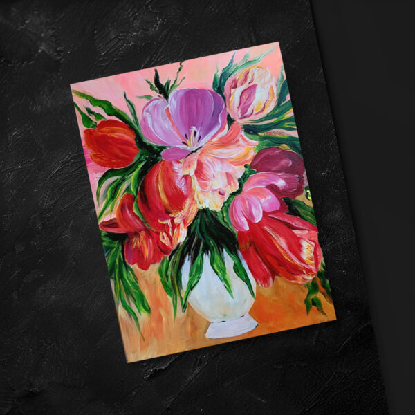 raxxa Postkarte: Tulips in a vase