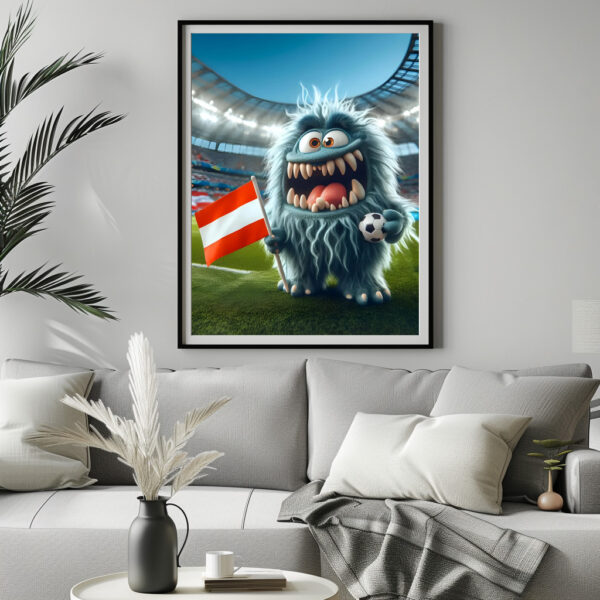 Poster: Das Österreichische Whimsical Monster der Fußball-EM 2024 – Image 2