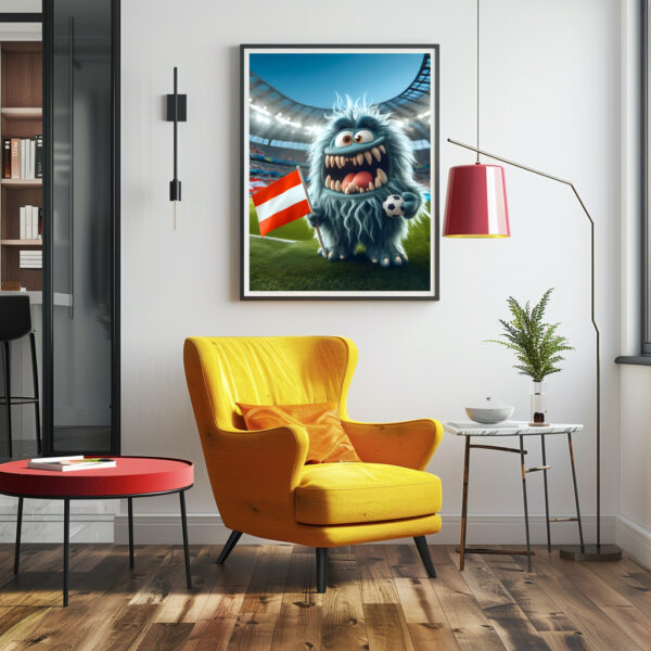 Poster: Das Österreichische Whimsical Monster der Fußball-EM 2024 – Image 4