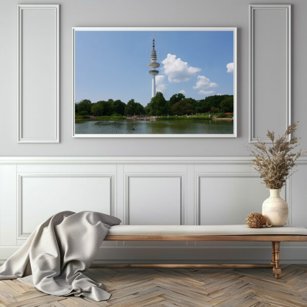 Poster: Planten un Blomen in Hamburg mit Fernsehturm – Bild 3