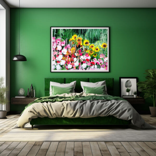 Poster: Dahlias and sunflowers – Bild 3