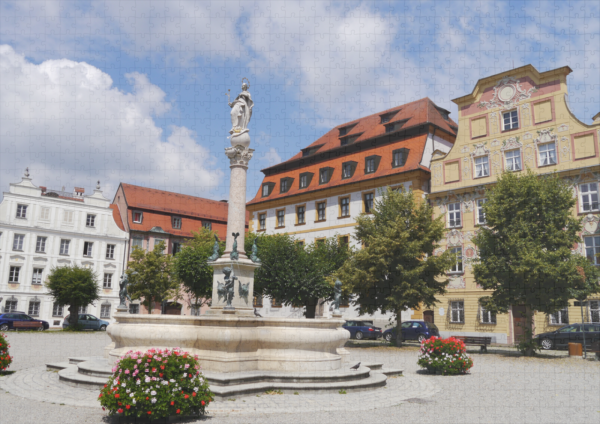 raxxa Premium-Puzzle: Karlsplatz am Marienbrunnen in Neuburg an der Donau - Image 2