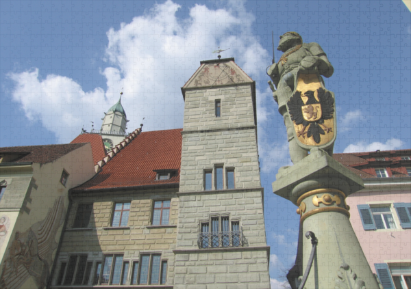 raxxa Premium-Puzzle: Rathaus Kaiserbrunnen Überlingen – Bild 2