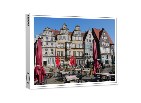 raxxa Premium-Puzzle: Historische Giebelhäuser am Marktplatz in Bremen