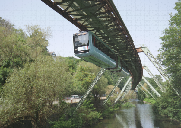 raxxa Premium-Puzzle: Schwebebahn in Wuppertal - Imagen 2