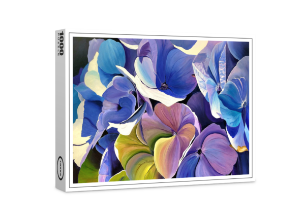 Puzzle premium raxxa : hortensias bleus