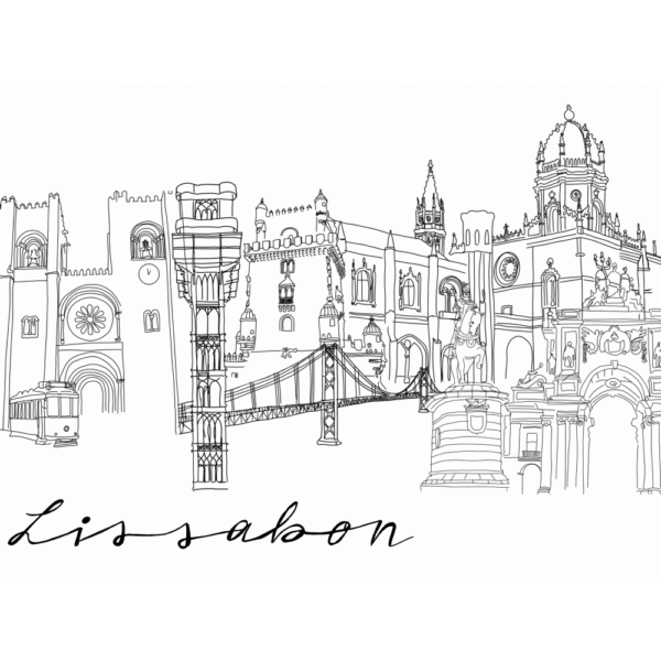 raxxa Premium-Tischset: Skyline Lissabon - immagine 2