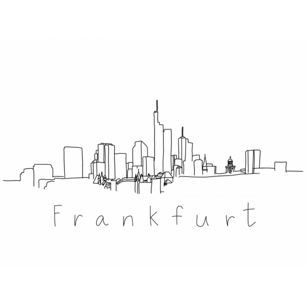 raxxa Premium-Tischset: Silhouette Frankfurt – Bild 2