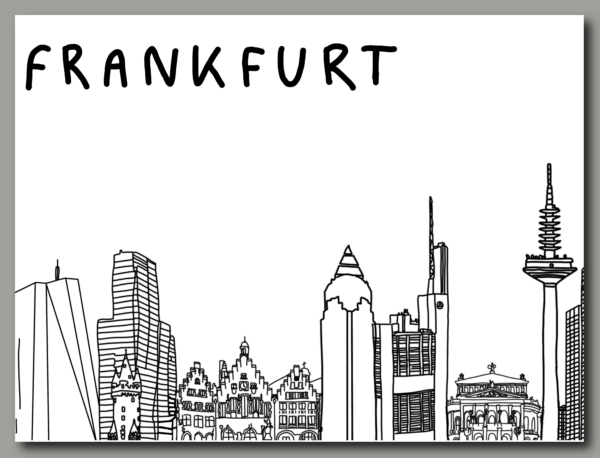 raxxa Premium-Tischset: Skyline Frankfurt