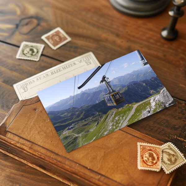 raxxa Postkarte: Alpen Allgäu Nebelhorn Seilbahn Bergbahn Berglandschaft