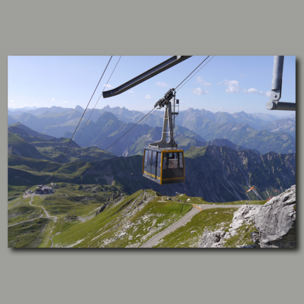 Poster: Alpen Allgäu Nebelhorn Seilbahn Bergbahn Berglandschaft