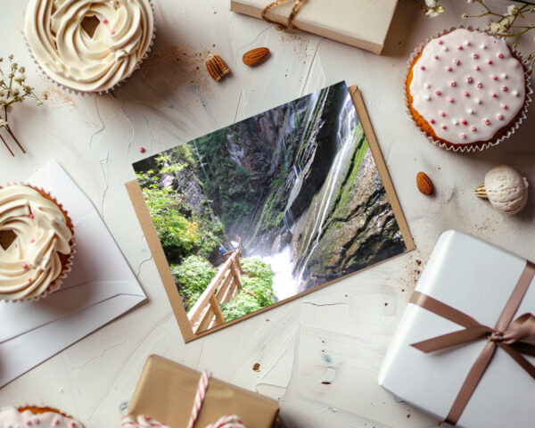 raxxa Postkarte: Wimbachklamm in den Alpen Bayern