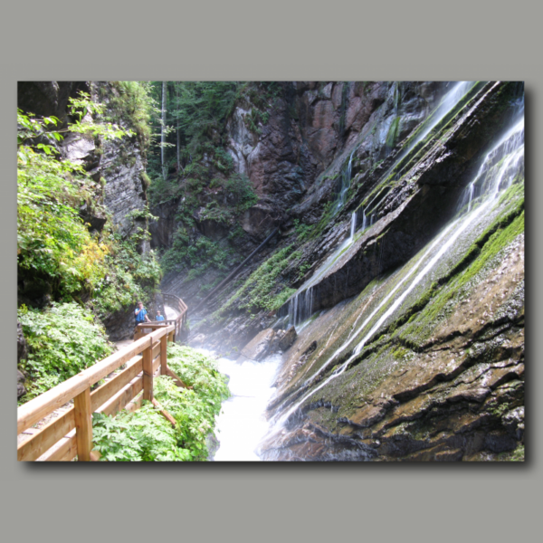 Poster: Wimbachklamm in den Alpen Bayern