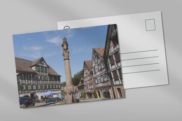 raxxa Postkarte: Schiltach Marktplatz