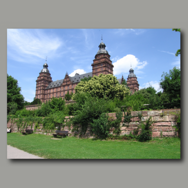 Poster: Schloss Johannisburg in Aschaffenburg