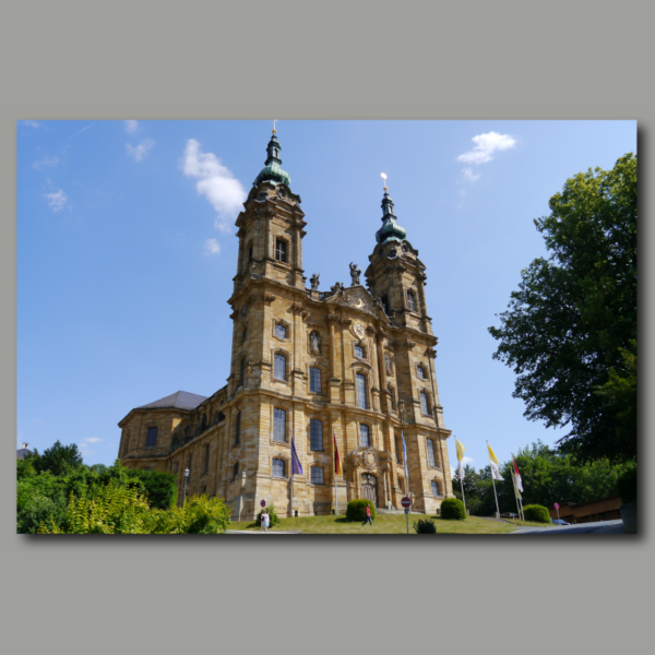 Poster: Bad Staffelstein im Maintal die Basilika Vierzehnheiligen