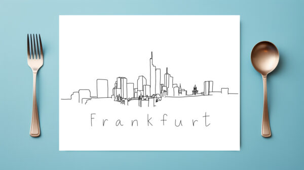 raxxa Premium-Tischset: Silhouette Frankfurt – Image 5