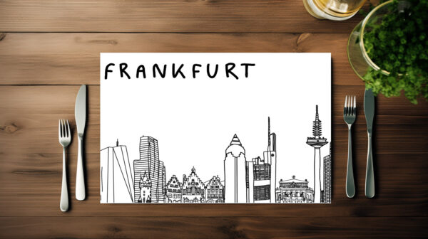 raxxa Premium-Tischset: Skyline Frankfurt – Bild 5