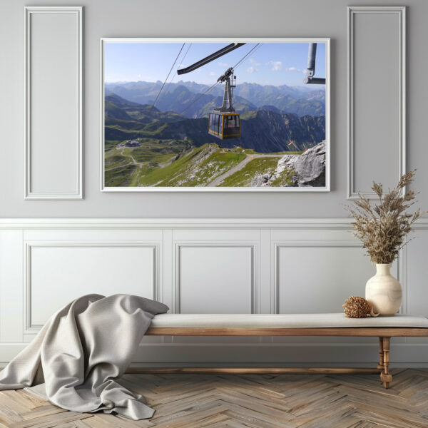 Poster: Alpen Allgäu Nebelhorn Seilbahn Bergbahn Berglandschaft – Bild 3