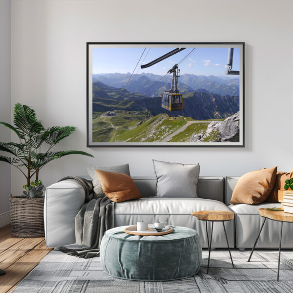 Poster: Alpen Allgäu Nebelhorn Seilbahn Bergbahn Berglandschaft – Bild 4