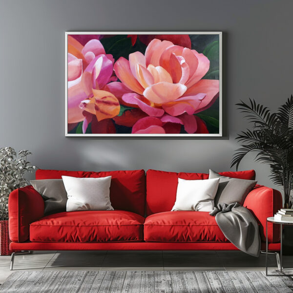 Poster: Peachy peony - immagine 3