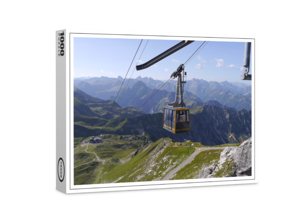 raxxa Premium-Puzzle: Alpen Allgäu Nebelhorn Seilbahn Bergbahn Berglandschaft