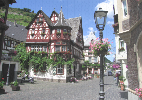 raxxa Premium-Puzzle: Fachwerkhaus in Bacharach – Image 2