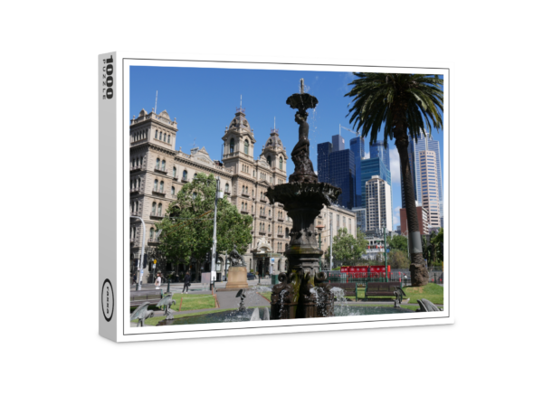 raxxa Premium-Puzzle: Melbourne Spring Street Schalenbrunnen Park