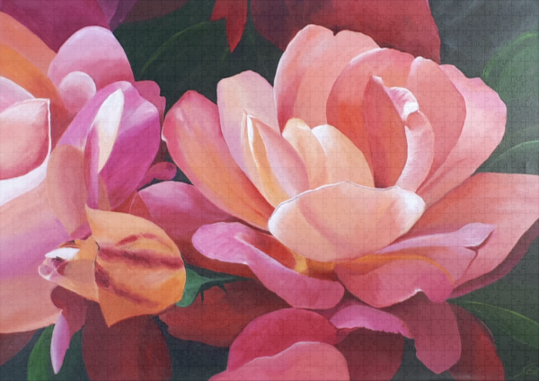 raxxa Premium-Puzzle: Peachy peony – Image 2