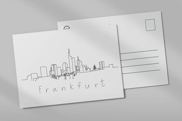 raxxa postcard: Silhouette Frankfurt