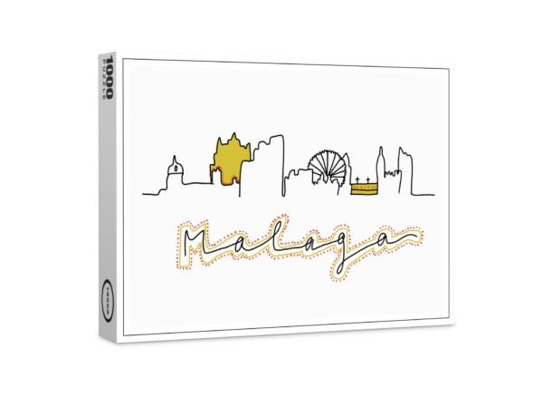 raxxa Premium-Puzzle: Skyline Málaga