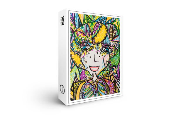 raxxa Premium-Puzzle: Mujer alegre