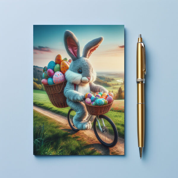 raxxa Postkarte: Osterhase Rad 1