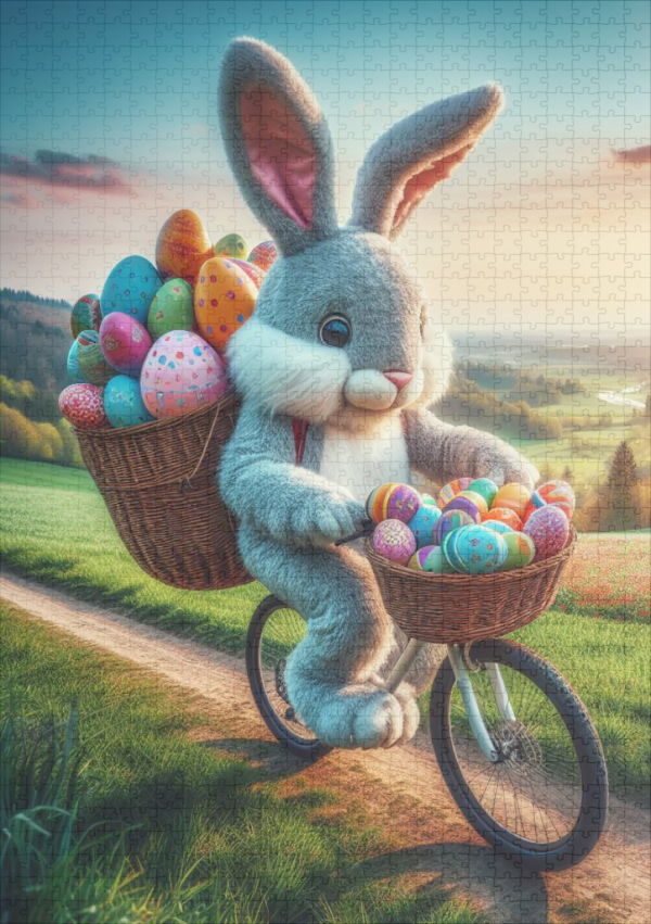 raxxa Premium-Puzzle: Osterhase Rad 1 - immagine 2