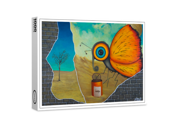 raxxa Premium-Puzzle: Sequedad- Mariposa