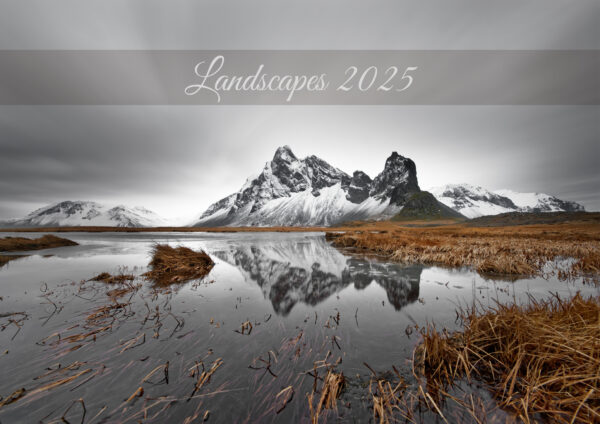 raxxa Premium Monthly Calendar Landscapes 2025